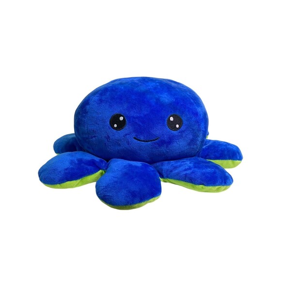 Goffa Octopus Plush Blue With Green 12” - Picture 2 of 10